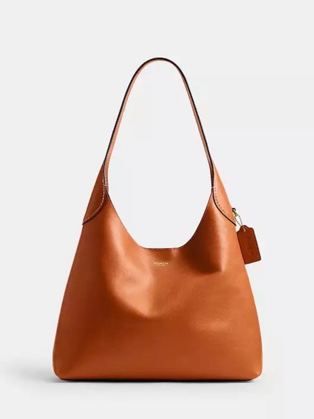 Coach Brooklyn 34 Shoulder Bag in Brass/Toffee